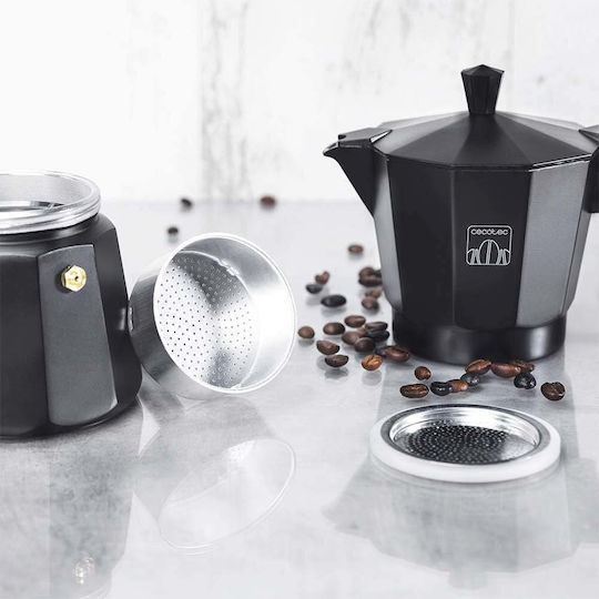 Cecotec Mokclassic Cafetieră Pentru Plită Espresso 9 Căni Neagră