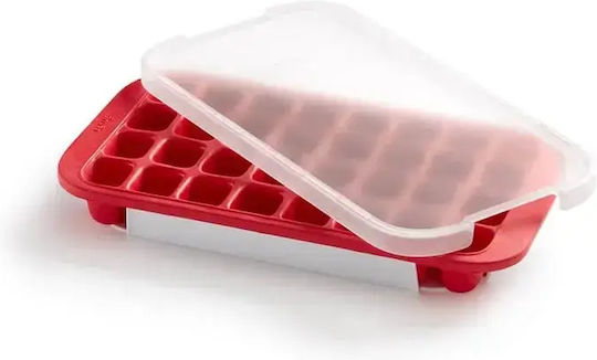 Lekue Eiswürfelformen und -tabletts Kunststoff mit Deckel Rote