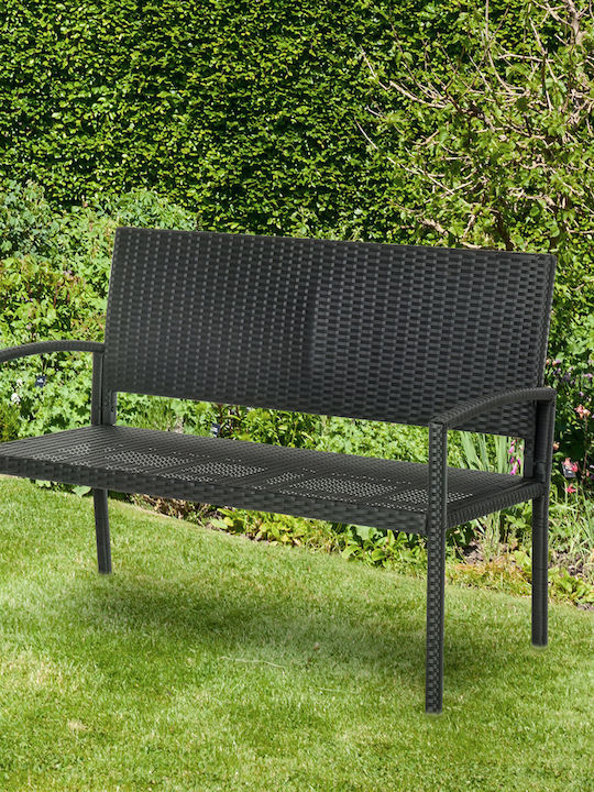 Παγκάκι Εξωτερικού Χώρου Rattan 122x60x85cm