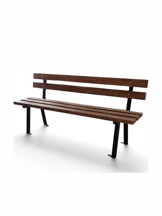 Outdoor-Sofa & Bank Metallisch Schwarz 180x60x85cm