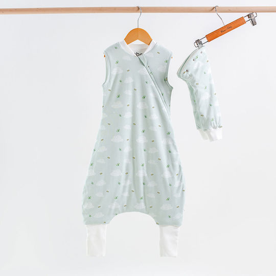 abo Winter Baby Sleeping Bag with Legs 2.5 Tog Clouds with Detachable Sleeves