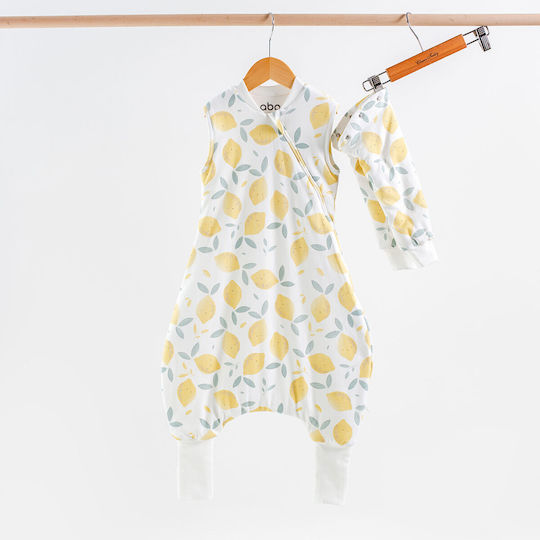 abo Winter Baby Sleeping Bag with Legs 2.5 Tog Lemons with Detachable Sleeves