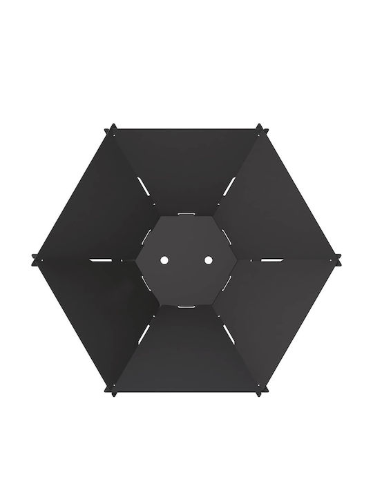 vidaXL Șemineu de Exterior Metalic Negru 58.5x51.5x19.5cm