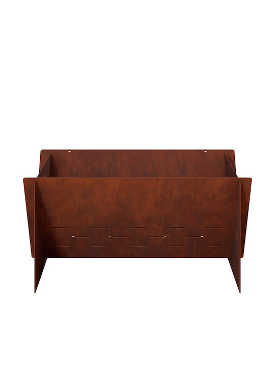 vidaXL Șemineu de exterior metalic gri 40x40x20cm