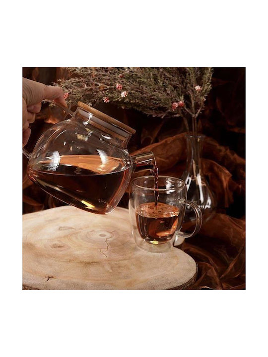 Excellent Houseware Krug Glas 1000ml 1Stück