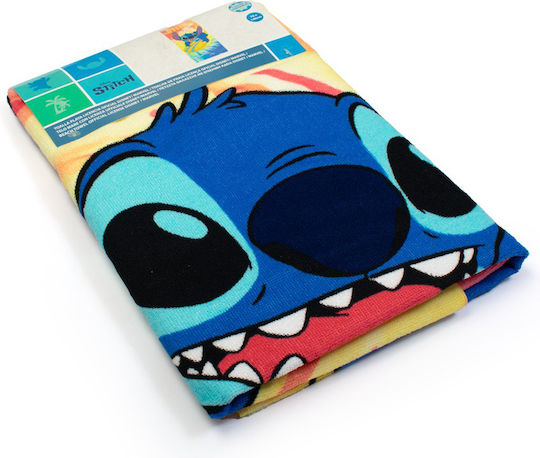 Παιδική Πετσέτα Θαλάσσης Microfiber 70x140 Dimcol Lilo & Stitch 159 Orange