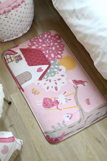 Детско килимче Розов 45x75см