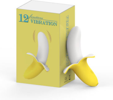 Banana-shaped Mini Κλειτοριδικός Δονητής Κίτρινος