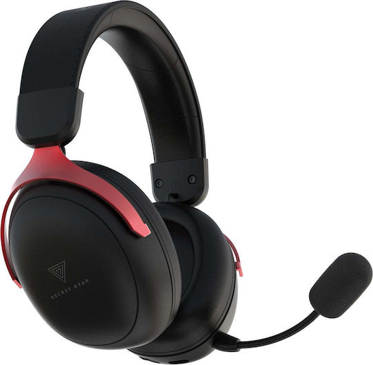 Secret Gear SX1 Wireless Over Ear Gaming Headset with Bluetooth / USB Connection Red