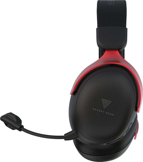 Secret Gear SX1 Wireless Over Ear Gaming Headset with Bluetooth / USB Connection Red