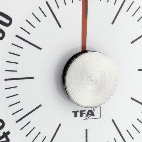 TFA Аналогов Кухненски таймер Puck Silver Обратно броене