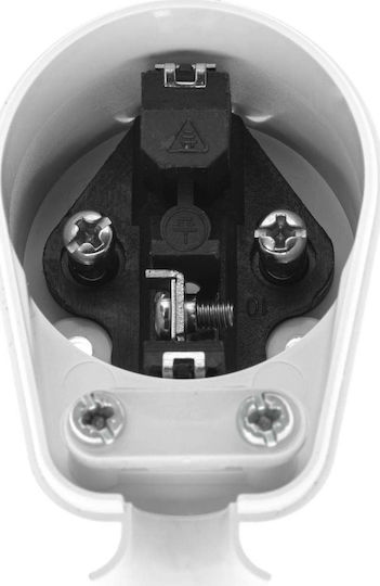 AWTools Schuko Stecker Ecke Weiß