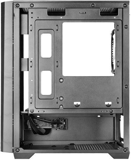 Tacens Mcquantum Gaming Midi-Turm Computergehäuse mit Seitenfenster Schwarze