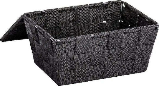 Wenko Storage Basket Plastic with Lid Black 19x14x10cm 1pcs