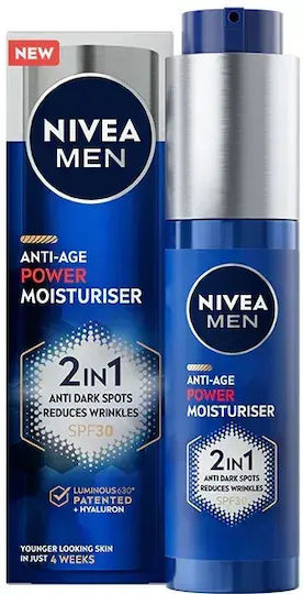 Nivea Nivea Anti-Aging Männeranalyse Gesichtscreme Tag mit SPF30 gegen Akne mit Hyaluronsäure 50ml