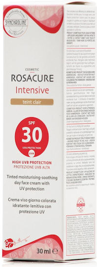 Synchroline Rosacure Intensive Clair Дневен Крем за Лице с Цвят и SPF30 Против Зачервяване 30ml