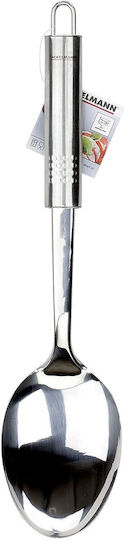 Fackelmann Flache Küchenservierlöffel Rostfreier Stahl Silber 31,2cm