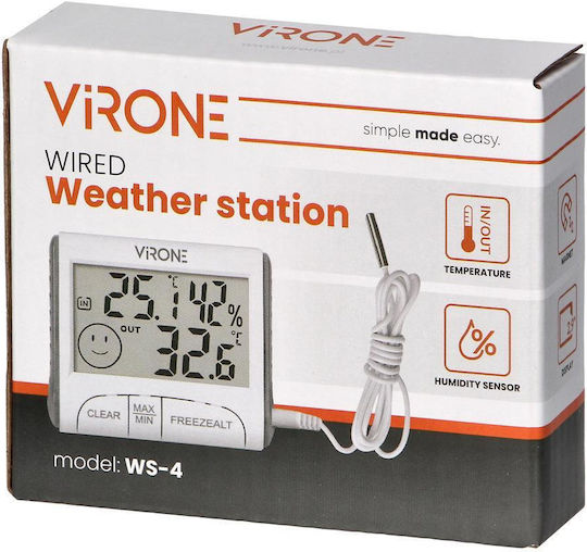 Orno Wireless Digital Weather Station Tabletop White