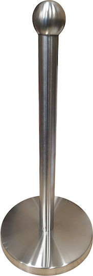 Karvounis Metallic Silver Kitchen Paper Towel Holder 15cm KA5846