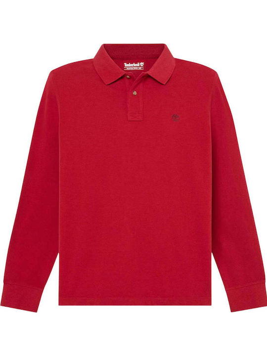 Millers River Polo Long Sleeve Red