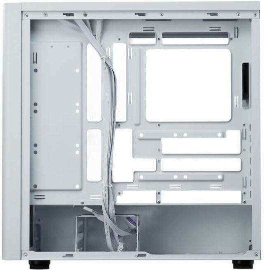 CoolerMaster Elite 502 Lite Gaming Midi Tower Компютърна кутия със Страничен прозорец Бял
