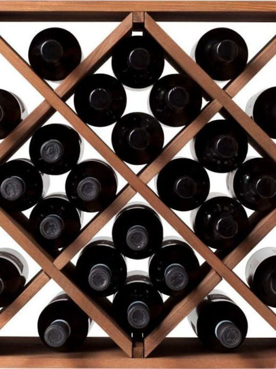 Kesper Cu picioare Suport pentru Sticle Lemn pentru 20 Sticle Maro 50x50x25εκ.