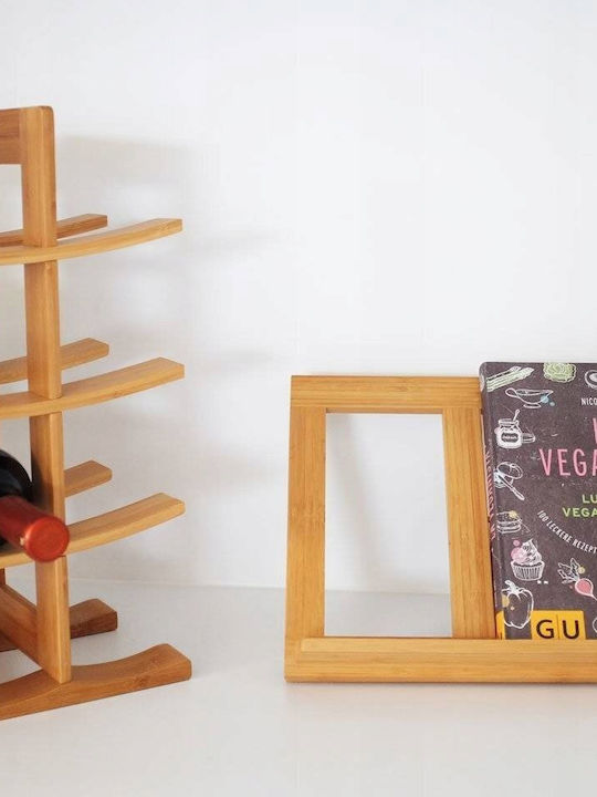 Zeller Cu picioare Cămară de Băuturi Lemn pentru 12 Sticle Bej 29x16x42εκ.