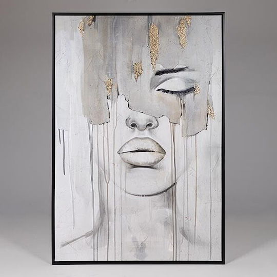 Framed Portrait Painting on Canvas 80x120cm