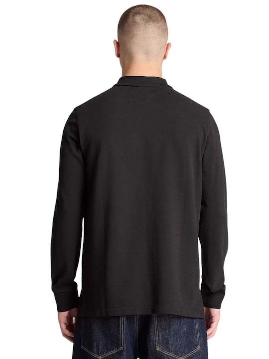 Millers River Polo Long Sleeve Black