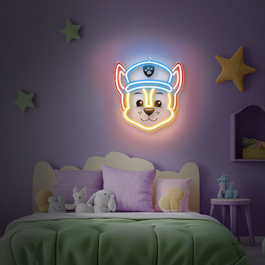 Paw Patrol Παιδικό Φωτιστικό Τοίχου Led Πλαστικό
