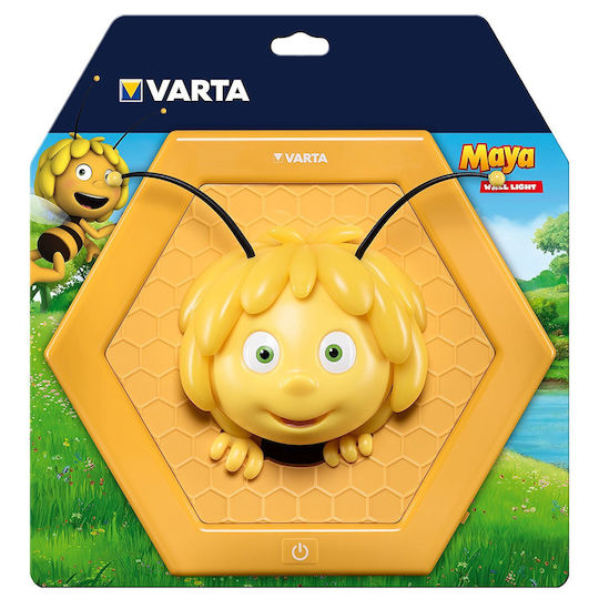 Varta Lumină de perete pentru copii Plastic Maya The Bee Galben