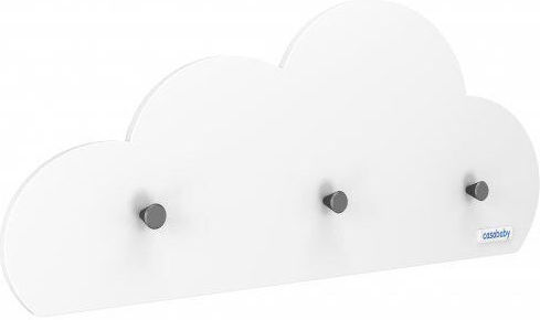 Casababy Cloud Детска закачалка за стена Многопозиционен Дърво Бял 68x30см 1бр