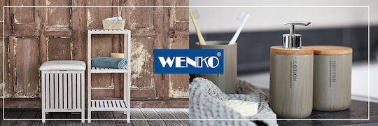 Wenko 24002100 Σπιράλ Ντουζ Inox 125cm Ασημί
