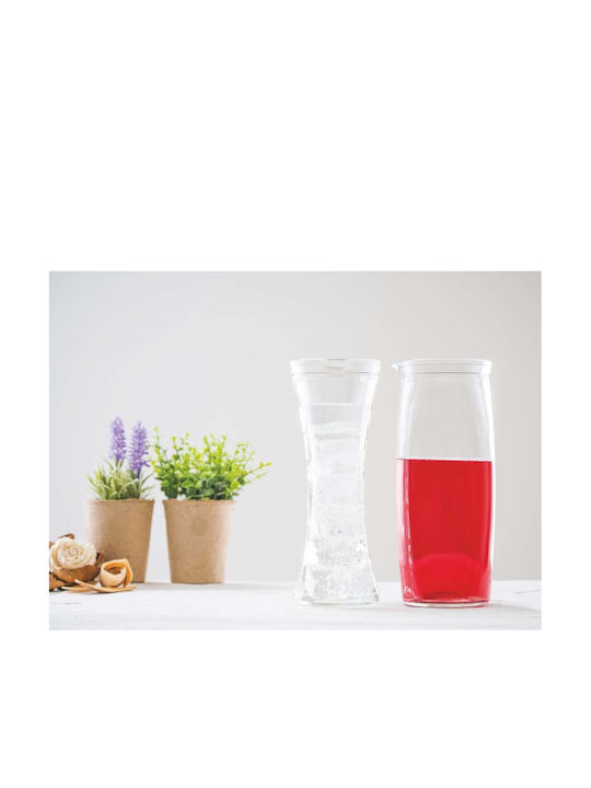 Uniglass Καράφα Γυάλινη Eva Sticlă Carafă de Servire Vin Transparentă 1000ml 1buc