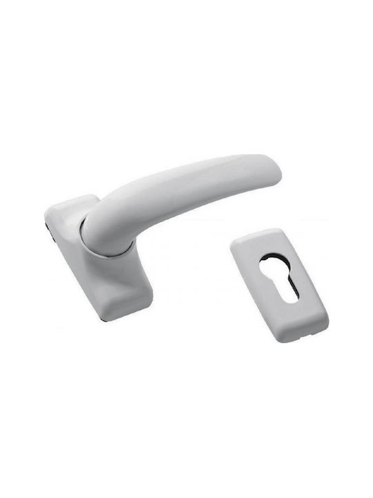 Domus Espag Window Handles on Rosette Black 6150M