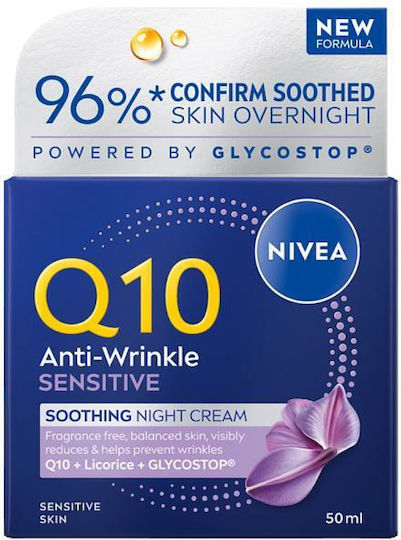 Nivea Q10 Anti-Wrinkle Sensitive Cream Face with Coenzyme Q10 50ml
