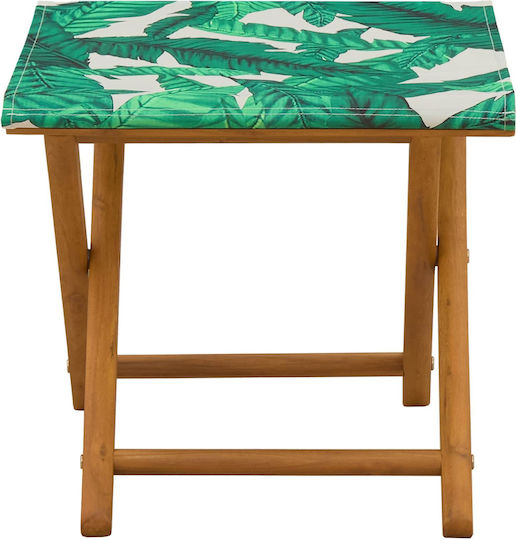 Дървено Външно Табуретко С Възглавница 2 Бройки 41x42x36.5см