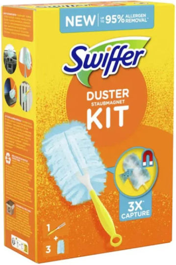 Swiffer Duster Feather Duster with Handle & Spare Parts 3 Pieces