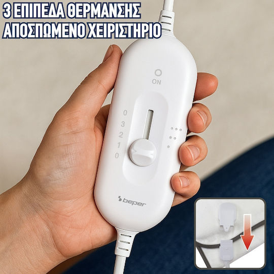 Beper Waschbar Weiß 60W 80x150cm