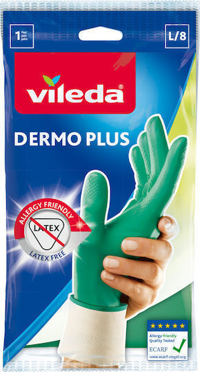 Vileda Ганция Кухненски Dermo Plus Нитрил Medium Зелени