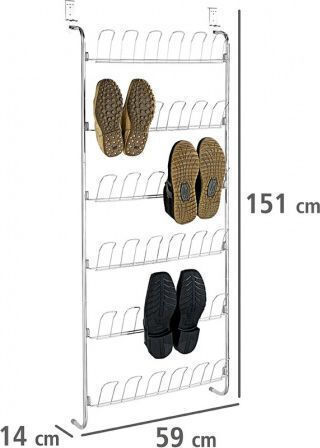 Wenko Wenko Türhaken Für Schuhe Metallisch 59cm