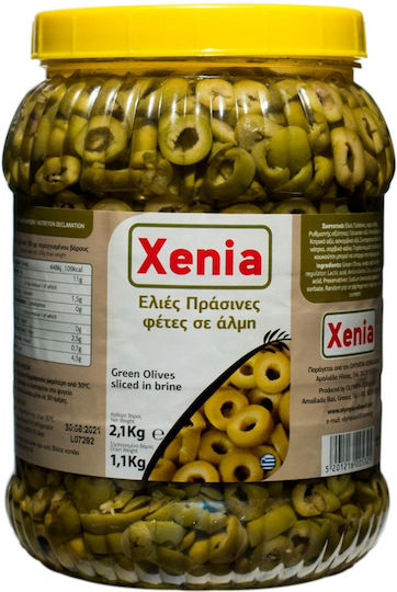 Xenia Ελιές Πράσινες σε Ροδέλες 2100gr