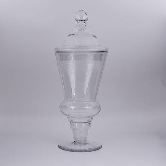 Φοντανιέρα Glas mit Deckel 20.4x16.2x38.5cm Transparent