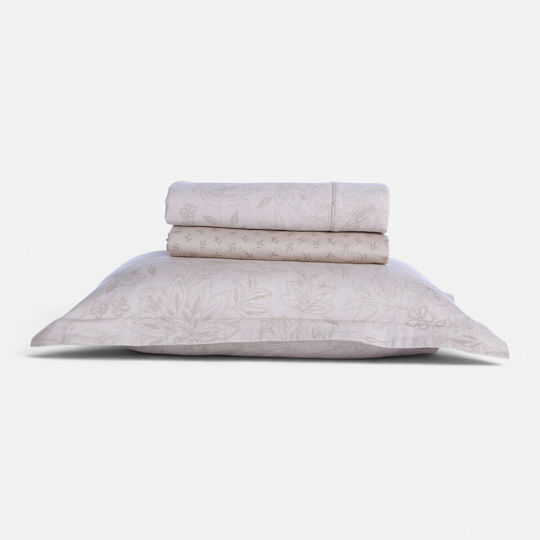 Nef-Nef Homeware Завивка С Двоен Размер С Пълнеж Микрофибър 240x230см. Elinda Екрю