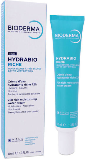 Bioderma Hydrabio Riche Water Cream with Rich Texture for Dry to Very Dry Skin
