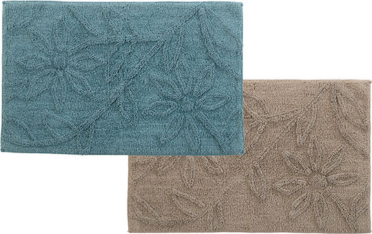 Nef-Nef Homeware Non-Slip Bath Mat Cotton Anthem Beige (95) 50x80cm (Various Colors)