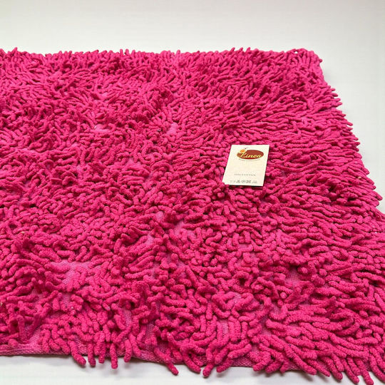 Linea Home Badematte Baumwolle Rechteckig LH2044005-2 Fuchsie 60x90cm