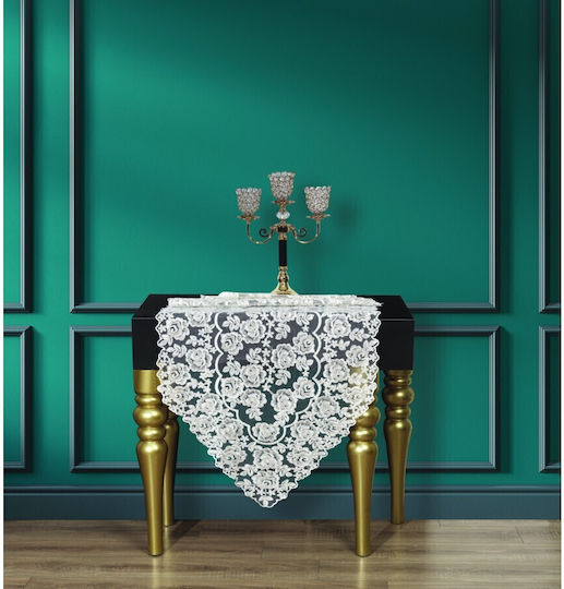 Liolios Home Ράνερ με Κέντημα Cream 70x160εκ. Liolios Home Ράνερ με Κέντημα Cream 70x160εκ.