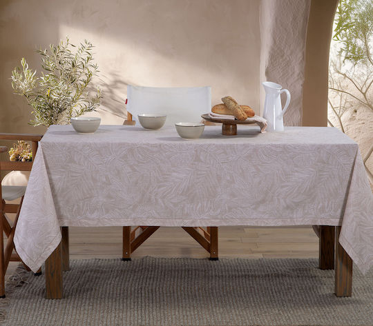Nef-Nef Homeware Cotton Tablecloth Tundra Gray 150x300cm