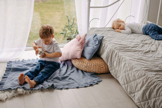 Pulp Pulp Decke Kinderbett Blau 90x120cm